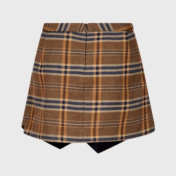 Zara Plaid Envelope School Girl Mini Skirt Large - Picture 2 of 4